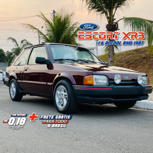 ESCORT XR3 1.6 - 1987/88 (PLACA PRETA)